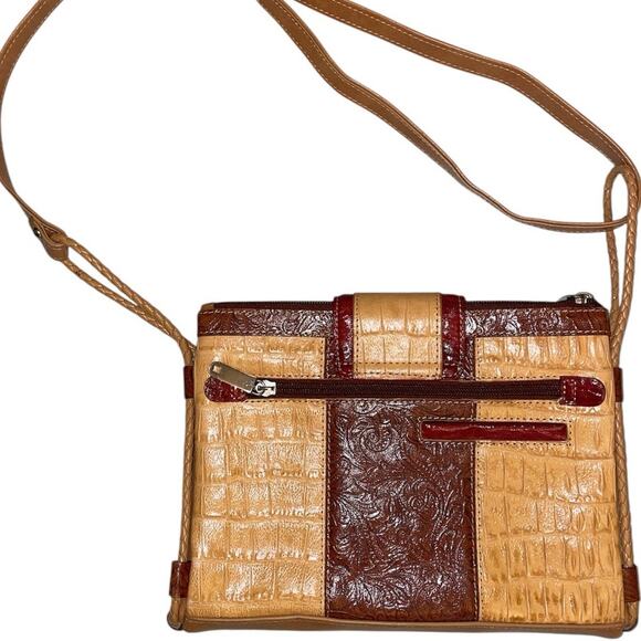 M.C. Marc Chantal Faux Leather Western Shoulder Handbag - Picture 2 of 11